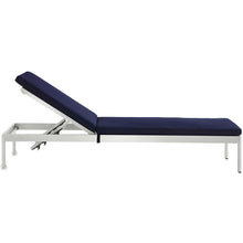 Load image into Gallery viewer, Shore Outdoor Patio Aluminum Chaise with Cushions by Modway
