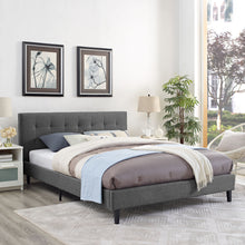 Load image into Gallery viewer, Linnea Fabric Queen Bed by Modway
