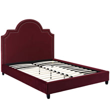 Load image into Gallery viewer, Primrose Performance Velvet Queen Platform Bed by Modway
