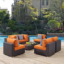 Load image into Gallery viewer, Convene 7 Piece Outdoor Patio Sectional Set by Modway
