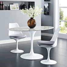 Load image into Gallery viewer, Lippa 54&quot; Oval Faux Marble Dining Table by Modway
