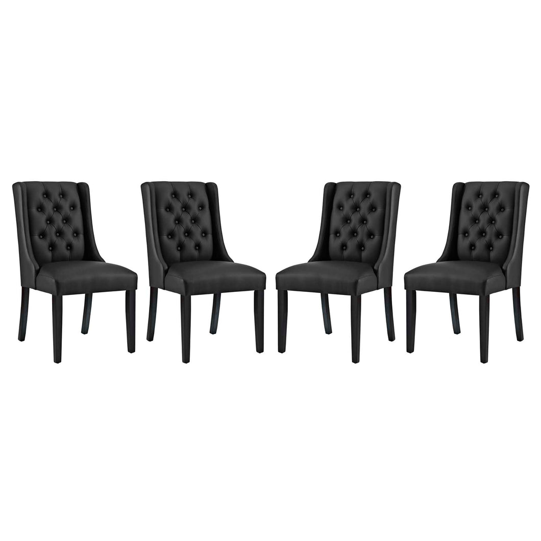 Baronet Vinyl Dining Chair Set of 4 by Modway