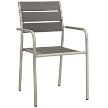 Load image into Gallery viewer, Shore Outdoor Patio Aluminum Dining Rounded Armchair Set of 2
