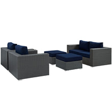Load image into Gallery viewer, Sojourn 5 Piece Outdoor Patio Sunbrella¨ Sectional Set by Modway
