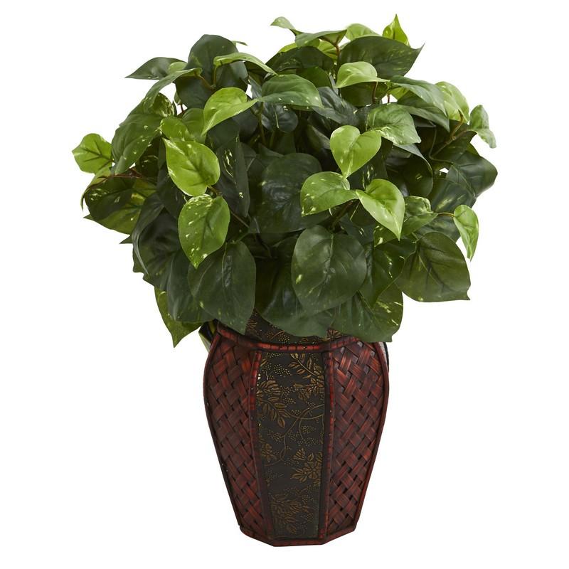 Pothos Artificial Plant in Decorative Planter