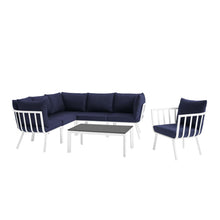Load image into Gallery viewer, Riverside 7 Piece Outdoor Patio Aluminum Set by Modway

