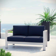 Load image into Gallery viewer, Shore Outdoor Patio Aluminum Loveseat by Modway
