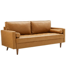 Load image into Gallery viewer, Valour Tufted Vegan Leather Sofa by Modway
