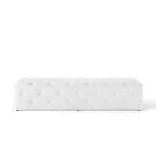 Load image into Gallery viewer, Amour 72" Tufted Button Entryway Faux Leather Bench by Modway
