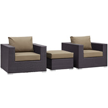 Load image into Gallery viewer, Convene 3 Piece Outdoor Patio Sofa Set by Modway
