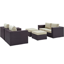 Load image into Gallery viewer, Convene 5 Piece Outdoor Patio Sofa Set by Modway
