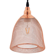 Load image into Gallery viewer, Glimmer Bell-Shaped Rose Gold Pendant Light by Modway
