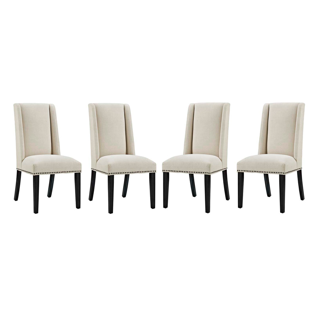 Baron Fabric Dining Chair Set of 4 by Modway