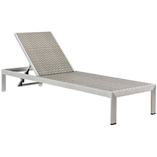 Load image into Gallery viewer, Shore Outdoor Patio Aluminum Chaise with Cushions by Modway
