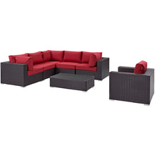 Load image into Gallery viewer, Convene 7 Piece Outdoor Patio Sectional Set by Modway
