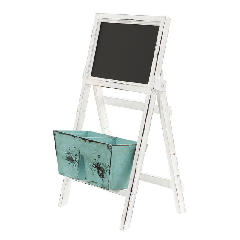 26' Farmhouse Multipurpose Bin and Chalkboard Stand