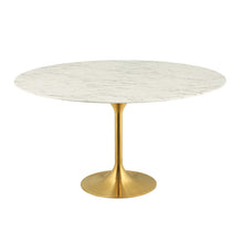 Load image into Gallery viewer, Lippa 60&quot; Round Faux Marble Dining Table by Modway
