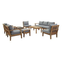 Load image into Gallery viewer, Marina 10 Piece Outdoor Patio Teak Set by Modway
