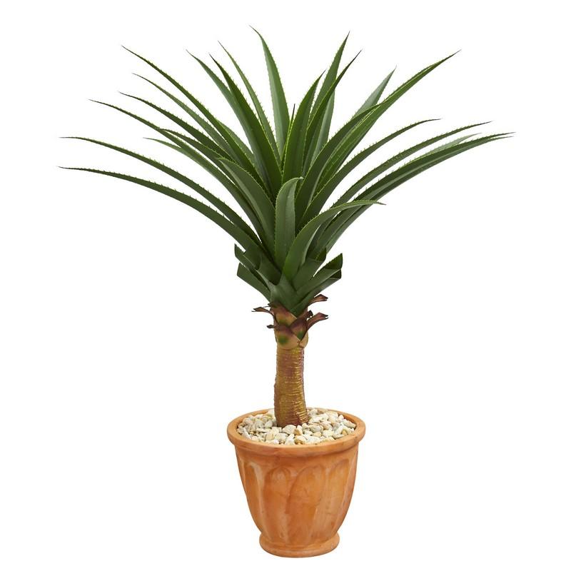 Agave Artificial Plant in Terra Cotta Planter