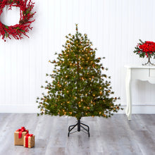 Load image into Gallery viewer, 5&#39; Colorado Mountain Pine Artificial Christmas Tree w/ 250 Clear Lights
