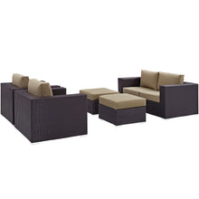 Load image into Gallery viewer, Convene 5 Piece Sofa Set in Espresso Mocha

