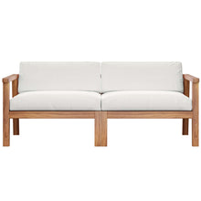 Load image into Gallery viewer, Bayport Outdoor Patio Teak Wood 2-Seater Loveseat by Modway
