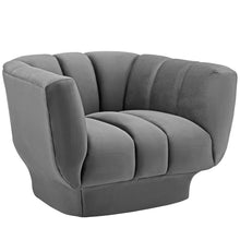 Load image into Gallery viewer, Entertain Vertical Channel Tufted Performance Velvet Armchair by Modway
