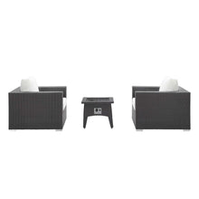 Load image into Gallery viewer, Convene 3 Piece Set Outdoor Patio with Fire Pit by Modway
