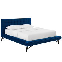 Load image into Gallery viewer, Julia Biscuit Tufted Performance Velvet Queen Platform Bed by Modway
