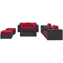 Load image into Gallery viewer, Convene 8 Piece Outdoor Patio Sectional Set by Modway
