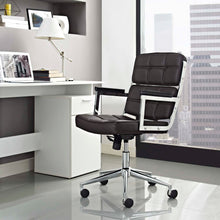 Load image into Gallery viewer, Portray Highback Upholstered Vinyl Office Chair by Modway

