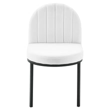 Load image into Gallery viewer, Isla Channel Tufted Upholstered Fabric Dining Side Chair by Modway
