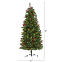 Load image into Gallery viewer, 6' Mixed Pine Artificial Christmas Tree w/ 250 Clear LED Lights
