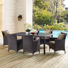 Load image into Gallery viewer, Convene 7 Piece Outdoor Patio Dining Set by Modway

