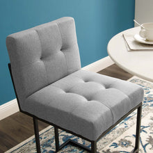 Load image into Gallery viewer, Privy Black Stainless Steel Upholstered Fabric Counter Stool by Modway
