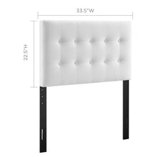 Load image into Gallery viewer, Emily Biscuit Tufted Performance Velvet Twin Headboard by Modway
