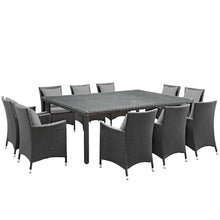 Load image into Gallery viewer, Sojourn 11 Piece Outdoor Patio Sunbrella¨ Dining Set by Modway
