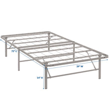 Load image into Gallery viewer, Horizon Stainless Steel Twin Bed Frame by Modway
