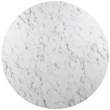 Load image into Gallery viewer, Lippa 54&quot; Round Faux Marble Dining Table by Modway
