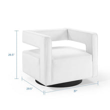 Load image into Gallery viewer, Booth Performance Velvet Performance Velvet Swivel Armchair by Modway
