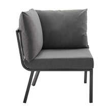 Load image into Gallery viewer, Riverside 5 Piece Outdoor Patio Aluminum Sectional by Modway
