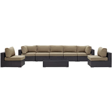 Load image into Gallery viewer, Convene 8 Piece Outdoor Patio Sectional Set by Modway
