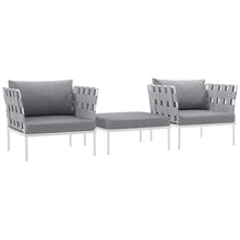 Load image into Gallery viewer, Harmony 3 Piece Outdoor Patio Aluminum Sectional Sofa Set by Modway
