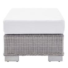 Load image into Gallery viewer, Conway 2-Piece Sunbrella¨ Outdoor Patio Wicker Rattan Armchair and Ottoman Set by Modway
