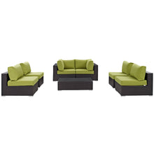 Load image into Gallery viewer, Convene 7 Piece Outdoor Patio Sectional Set by Modway
