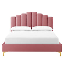 Load image into Gallery viewer, Olivia Performance Velvet Queen Platform Bed by Modway
