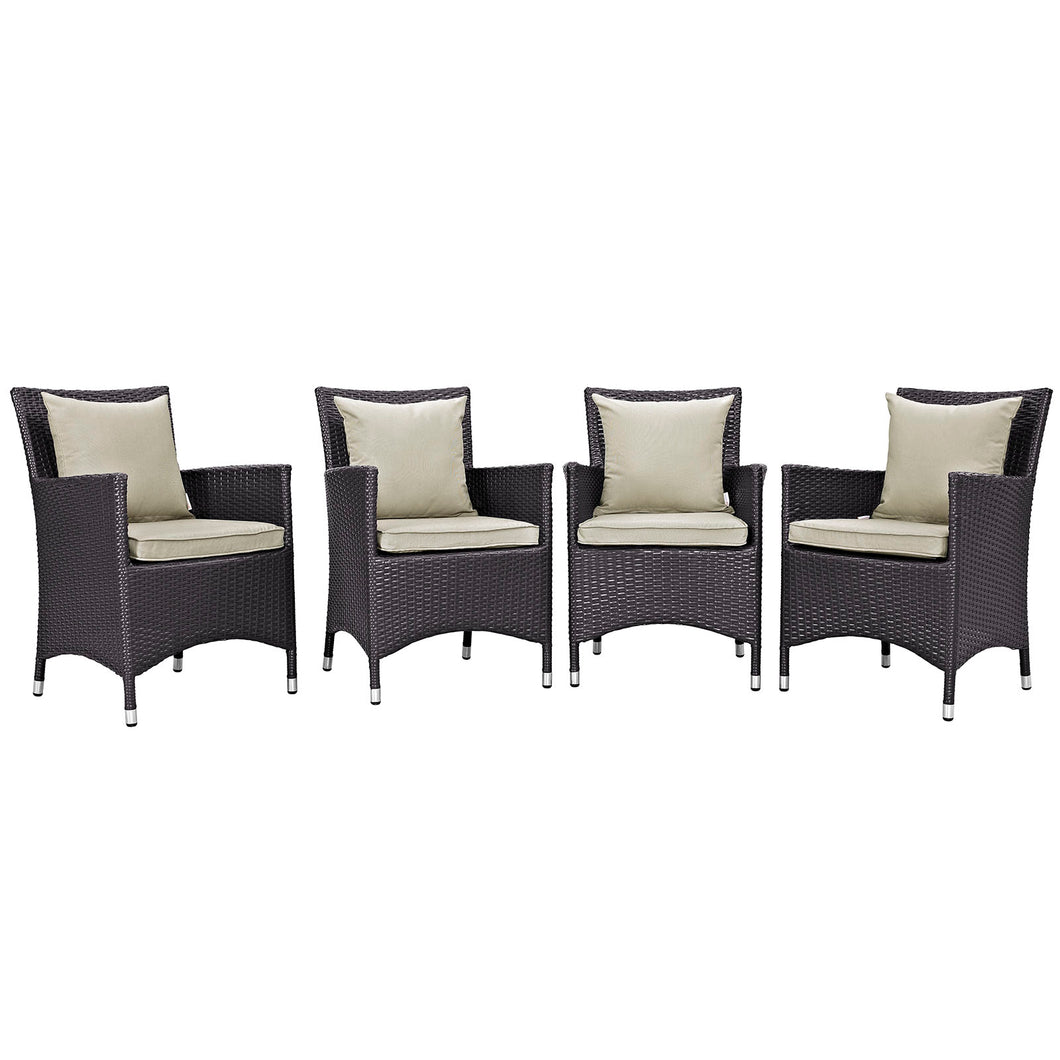 Convene 4 Piece Outdoor Patio Dining Set by Modway