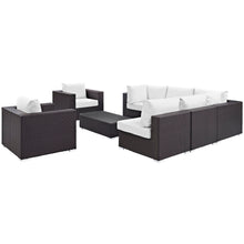 Load image into Gallery viewer, Convene 8 Piece Outdoor Patio Sectional Set by Modway
