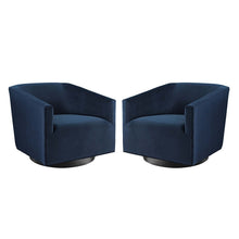 Load image into Gallery viewer, Twist Performance Velvet Swivel Chair Set of 2 by Modway
