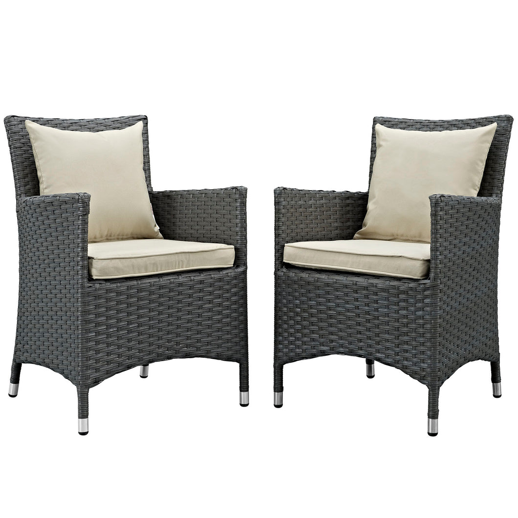 Sojourn 2 Piece Outdoor Patio Sunbrella¨ Dining Set by Modway